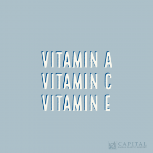 vitamin a, c, e for skin