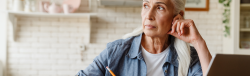 woman considering the average cost of a neck lift in Chevy Chase