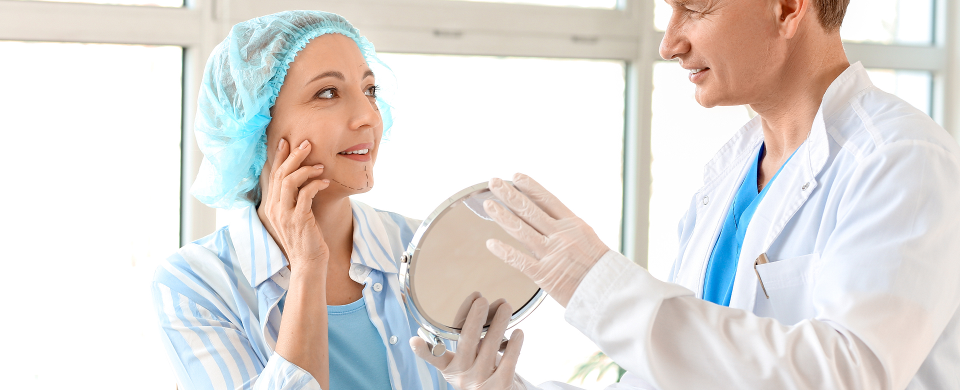 patient discussing cost of facial contouring procedures near Silver Spring