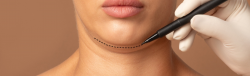 woman considering double chin treatments in Montgomery County