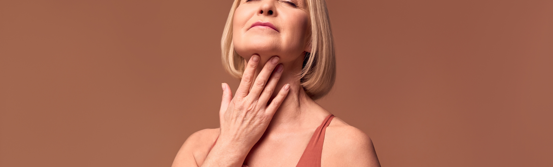 woman in need of neck tightening in Chevy Chase