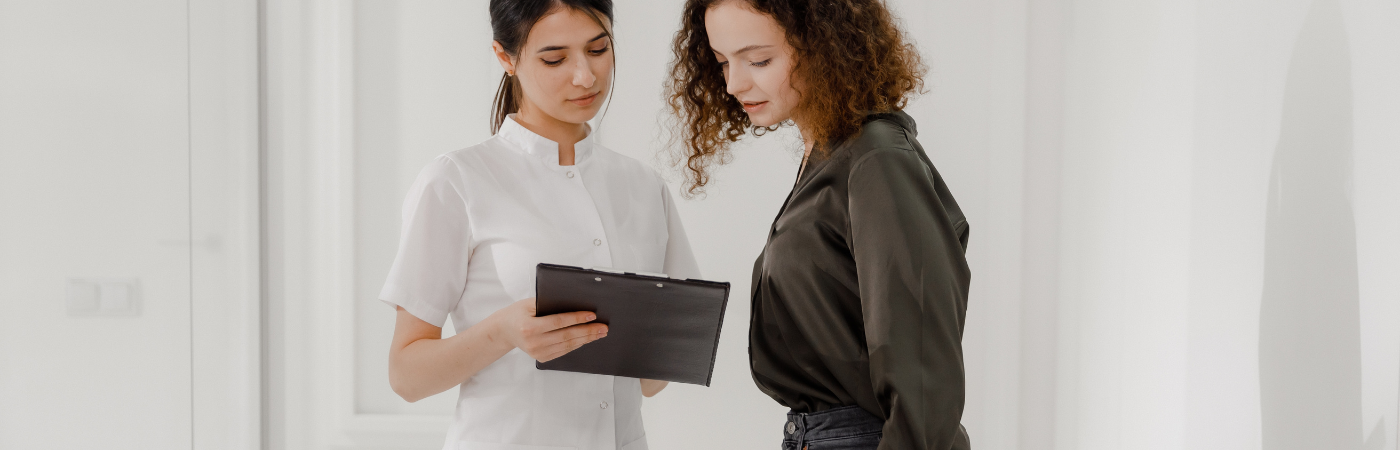 doctor discussing asian eyelid surgery cost in Montgomery County