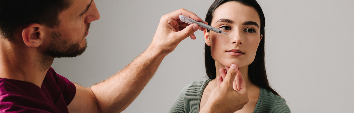 woman looking into a secondary rhinoplasty in DC
