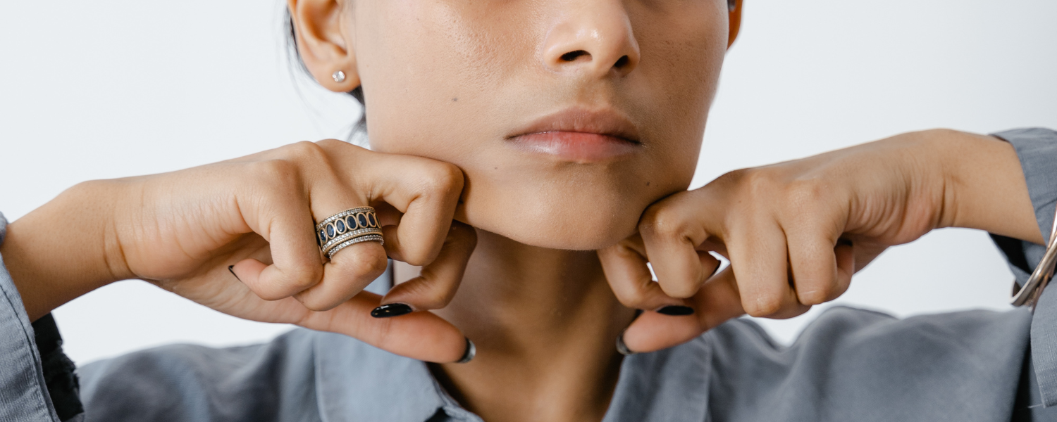woman considering jawline surgery in DC