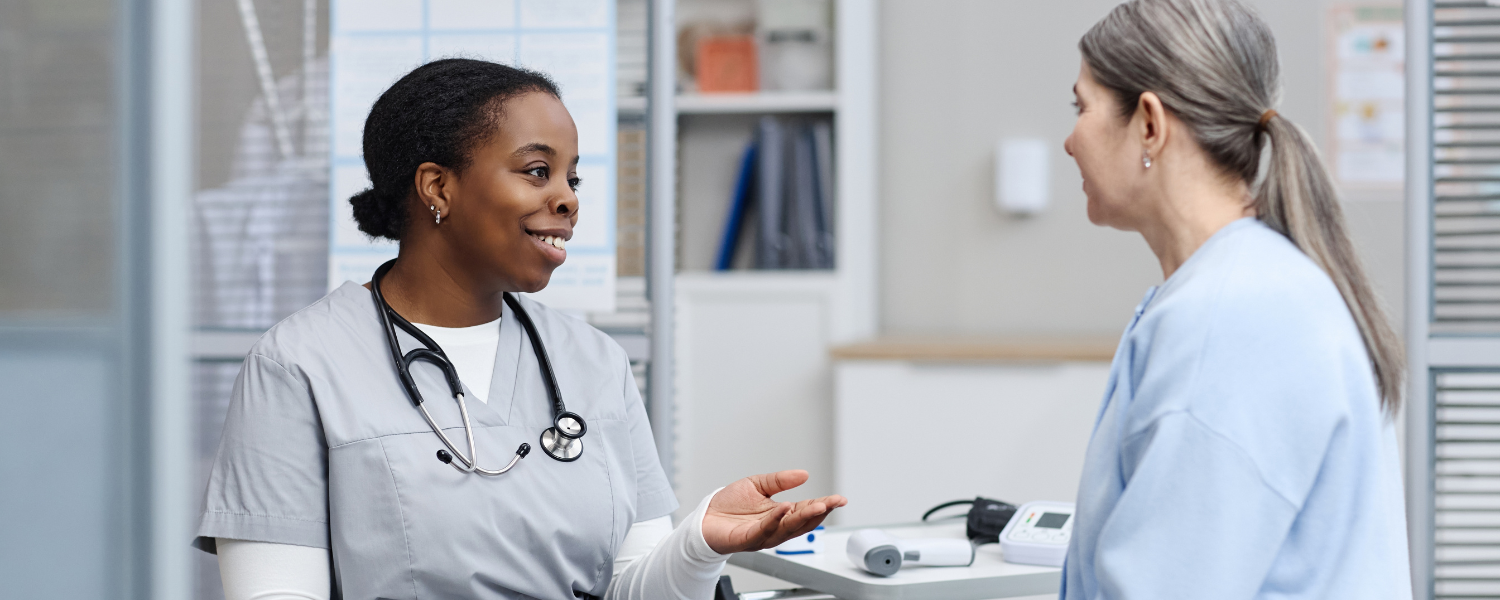 doctor explaining rhinoplasty cost in Maryland