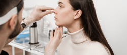 woman considering facial plastic surgery near Bethesda